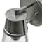 Hello Honey® Robert Stevenson Lighting Jaxon Brushed Nickel Metal & Seedy Glass Outdoor Wall Sconce